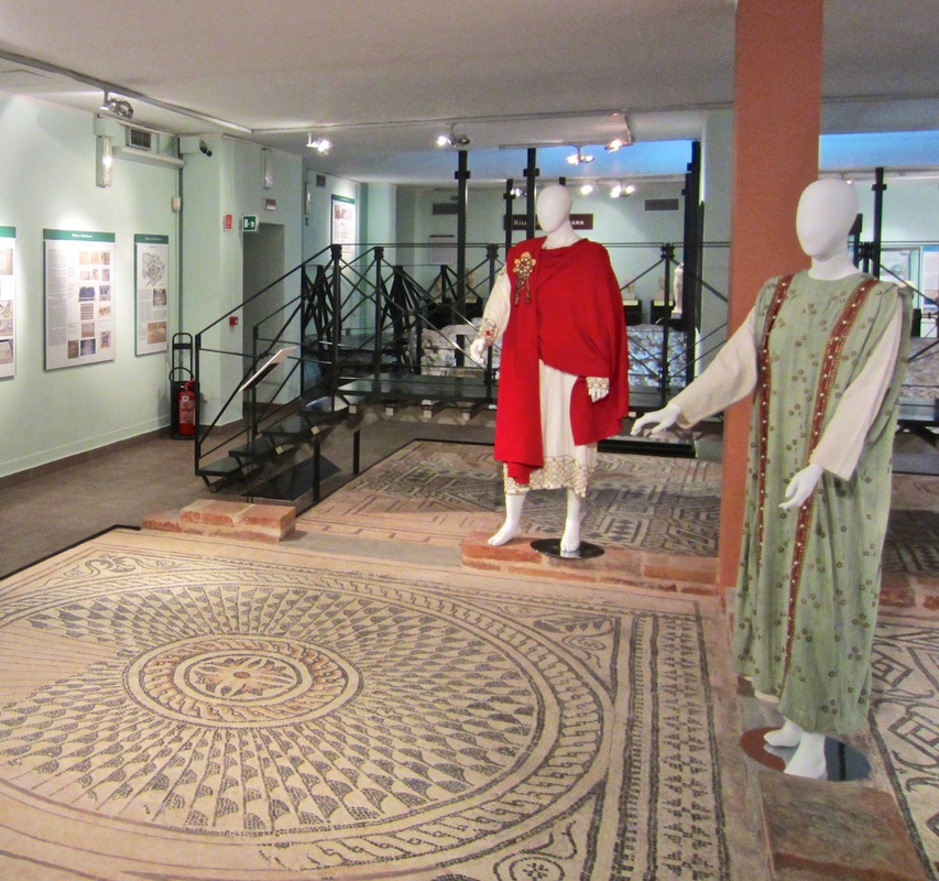Costumes and mosaics, Museo Archeologico di Milano